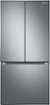 Samsung - 32 in. Wide 17.5 cu. ft. 3-Door French Door Counter Depth Smart Refrigerator with Twin Cooling Plus - Stainless Steel