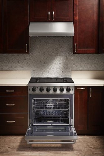 Thor Kitchen - 30 in. Wide 5 Burner 4.55 cu. ft. Freestanding Gas Convection Range with Storage Drawer - Natural Gas - Stainless Steel