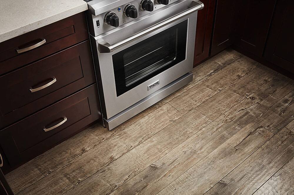 Thor Kitchen - 30 in. Wide 5 Burner 4.55 cu. ft. Freestanding Gas Convection Range with Storage Drawer - Natural Gas - Stainless Steel