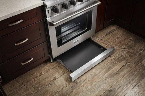 Thor Kitchen - 30 in. Wide 5 Burner 4.55 cu. ft. Freestanding Gas Convection Range with Storage Drawer - Natural Gas - Stainless Steel