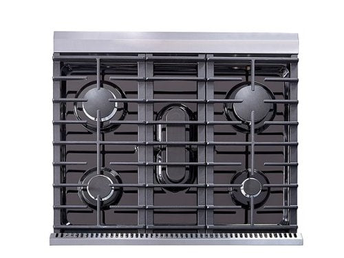 Thor Kitchen - 30 in. Wide 5 Burner 4.55 cu. ft. Freestanding Gas Convection Range with Storage Drawer - Natural Gas - Stainless Steel