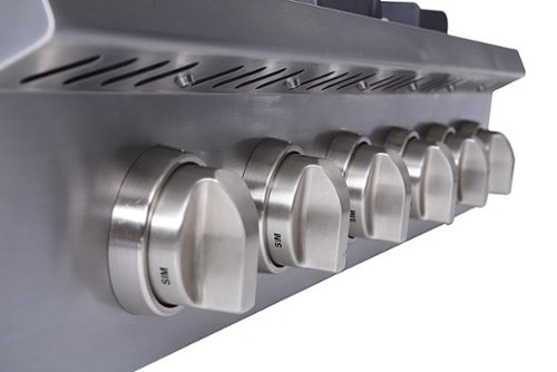 Thor Kitchen - 36 in. Wide 6 Burner Built-In Liquid Propane Rangetop - Stainless Steel