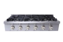 Thor Kitchen - 36 in. Wide 6 Burner Built-In Liquid Propane Rangetop - Stainless Steel