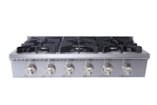 Thor Kitchen - 36 in. Wide 6 Burner Built-In Liquid Propane Rangetop - Stainless Steel