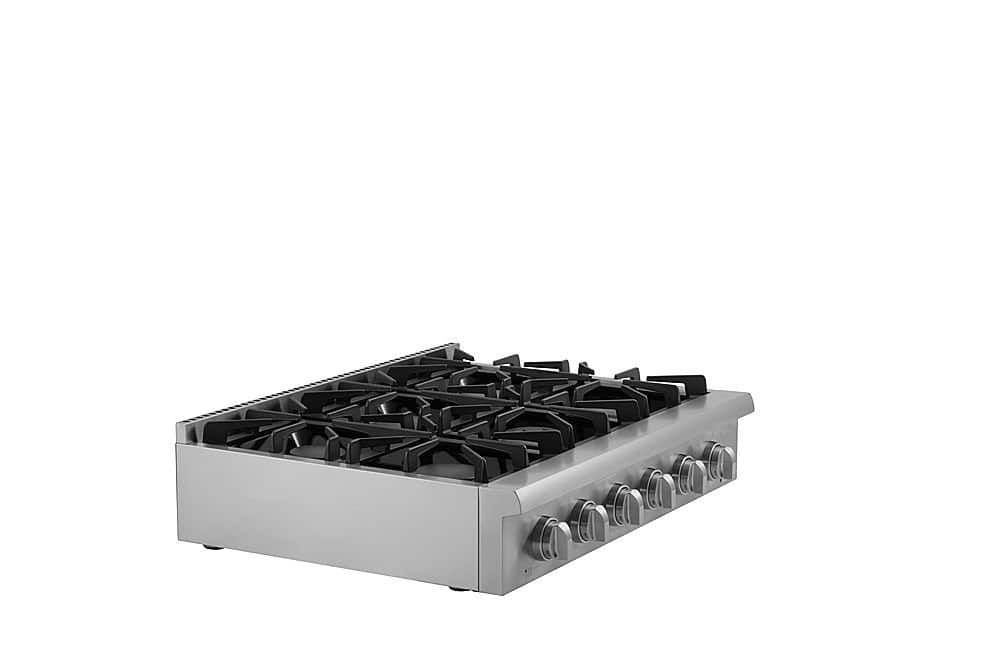 Thor Kitchen - 36 in. Wide 6 Burner Built-In Liquid Propane Rangetop - Stainless Steel