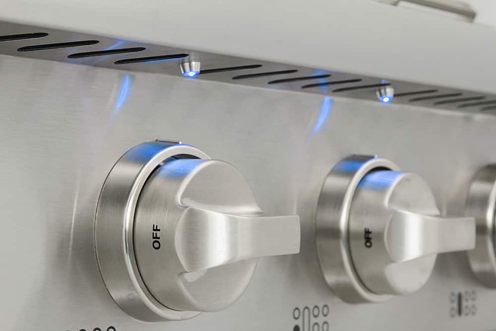Thor Kitchen - 36 in. Wide 6 Burner Built-In Liquid Propane Rangetop - Stainless Steel