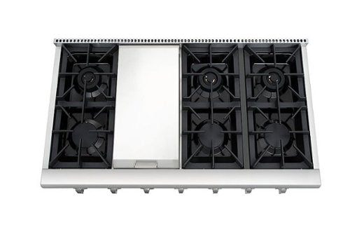 Thor Kitchen - 48 in. Wide 6 Burner Built-In Liquid Propane Rangetop - Stainless Steel