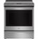GE Profile - 30 in. Wide 5 Elements 5.3 Cu. Ft. Slide-In Electric Induction True Convection Range with No Preheat Air Fry and Wi-Fi - Stainless Steel