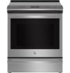 GE Profile - 30 in. Wide 5 Elements 5.3 Cu. Ft. Slide-In Electric Induction True Convection Range with No Preheat Air Fry and Wi-Fi - Stainless Steel
