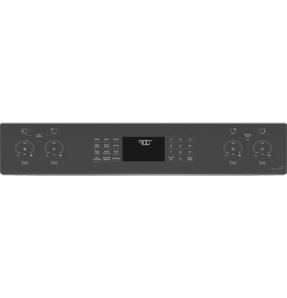 GE Profile - 30 in. Wide 5 Elements 5.3 Cu. Ft. Slide-In Electric Induction True Convection Range with No Preheat Air Fry and Wi-Fi - Stainless Steel