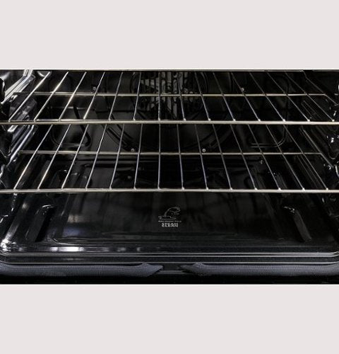 GE Profile - 30" Wide 5 Elements 6.6 Cu. Ft. Freestanding Double Oven Electric True Convection Range w/ No Preheat Air Fry and Wi-Fi - Stainless Steel
