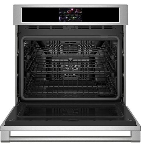 Monogram - Statement 30" Built-In Single Electric Convection Wall Oven with No-Preheat Air Fry and Voice Control - Stainless Steel