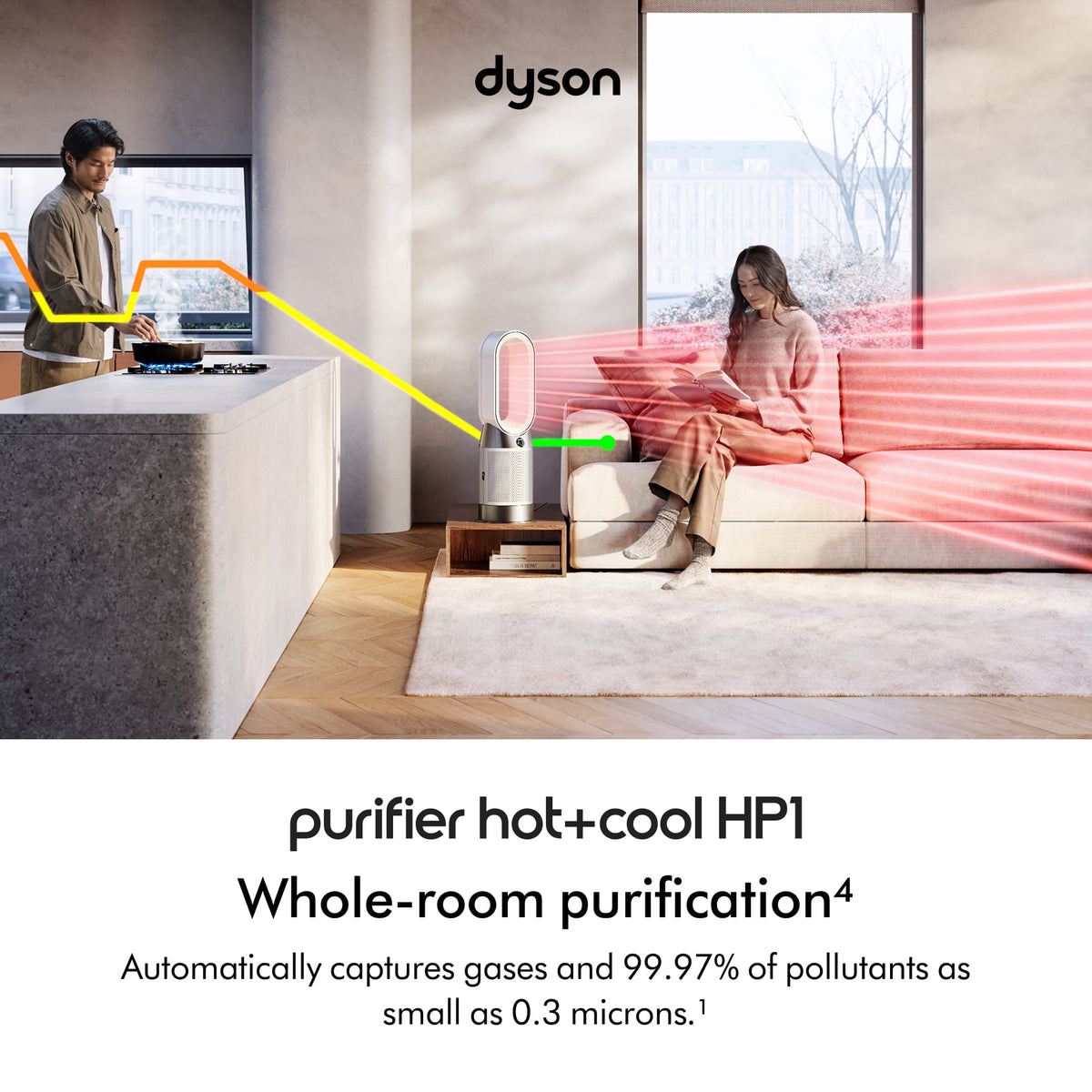 Dyson - Purifier Hot+Cool HP1 - White