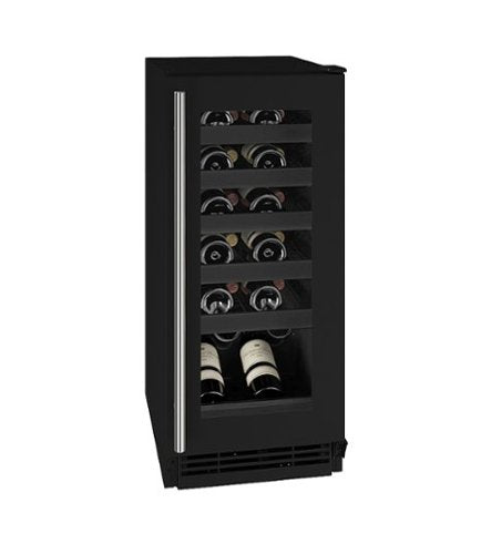 U-Line - 24-750ml Bottle Wine Refrigerator - Black