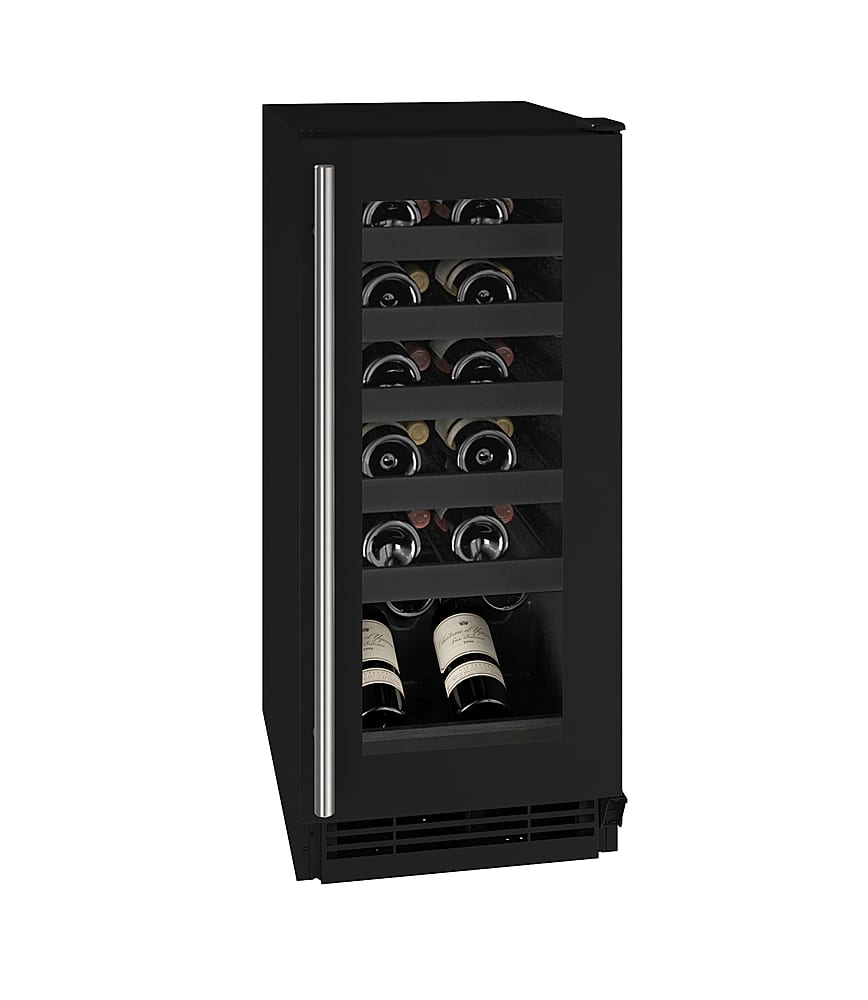 U-Line - 24-750ml Bottle Wine Refrigerator - Black