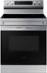 Samsung - 30 in. Wide 5 Elements 6.3 cu. ft. Freestanding Electric Range with Rapid Boil, WiFi & Self Clean - Stainless Steel