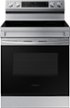 Samsung - 30 in. Wide 5 Elements 6.3 cu. ft. Freestanding Electric Range with Rapid Boil, WiFi & Self Clean - Stainless Steel