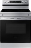 Samsung - 30 in. Wide 5 Elements 6.3 cu. ft. Freestanding Electric Range with Rapid Boil, WiFi & Self Clean - Stainless Steel