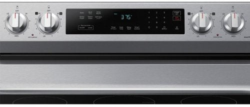 Samsung - 30 in. Wide 5 Elements 6.3 cu. ft. Freestanding Electric Range with Rapid Boil, WiFi & Self Clean - Stainless Steel