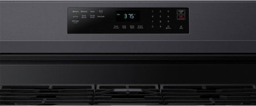 Samsung - 30 in. Wide 5 Burner 6.0 cu. ft. Freestanding Gas Range with No-Preheat Air Fry & Convection - Black Stainless Steel