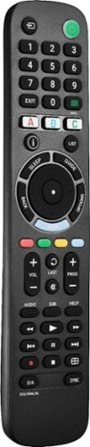 Insignia™ - Replacement Remote for Sony TVs - Black