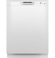 GE - 24" Front Control Built-In Plastic Tub Dishwasher with Dry Boost and 59 dBA - White