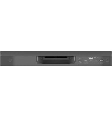 GE - 24" Front Control Built-In Plastic Tub Dishwasher with Steam + Sanitization and 55 dBA - Stainless Steel