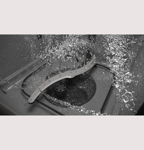 GE - 24" Front Control Built-In Plastic Tub Dishwasher with Steam + Sanitization and 55 dBA - Stainless Steel
