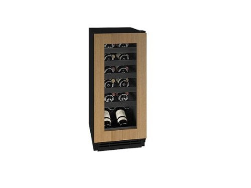 U-Line - 24-750ml bottle Wine Refrigerator in Integrated Door Frame - Custom Panel Ready