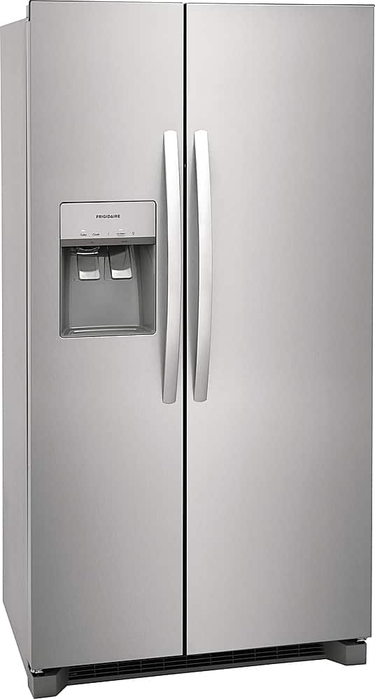 Frigidaire - 36 in. Wide 22.3 Cu. Ft. Side-by-Side Counter-Depth Refrigerator - Stainless Steel