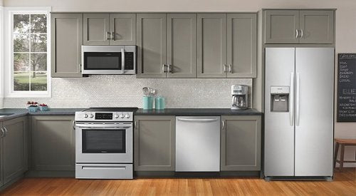 Frigidaire - 36 in. Wide 22.3 Cu. Ft. Side-by-Side Counter-Depth Refrigerator - Stainless Steel