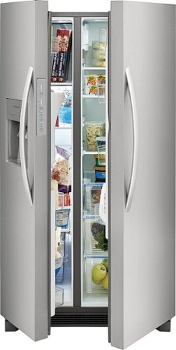 Frigidaire - 36 in. Wide 22.3 Cu. Ft. Side-by-Side Counter-Depth Refrigerator - Stainless Steel