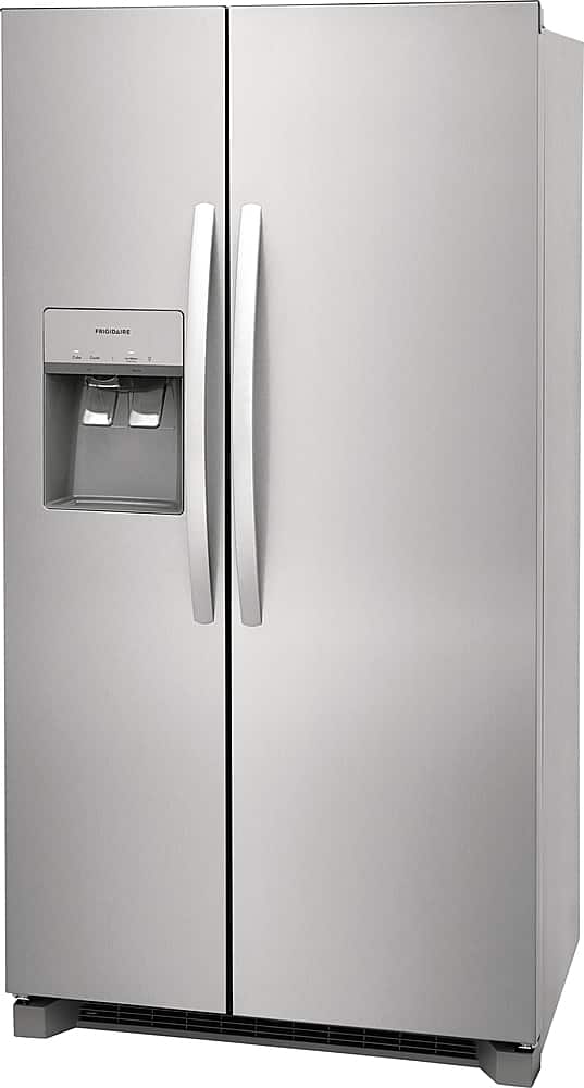 Frigidaire - 36 in. Wide 22.3 Cu. Ft. Side-by-Side Counter-Depth Refrigerator - Stainless Steel