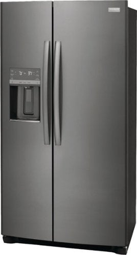 Frigidaire - Gallery 36 in. Wide 22.3 Cu. Ft. Side-by-Side Counter-Depth Refrigerator - Black Stainless Steel