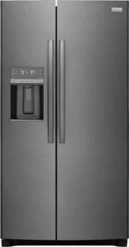 Frigidaire - Gallery 36 in. Wide 22.3 Cu. Ft. Side-by-Side Counter-Depth Refrigerator - Black Stainless Steel
