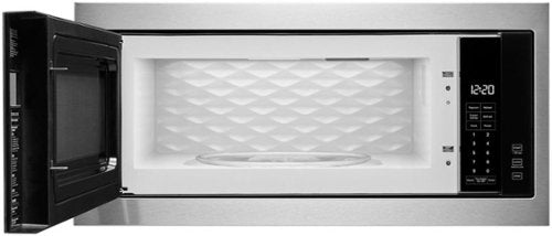 Whirlpool - 1.1 Cu. Ft. Built-In Microwave with Slim Trim Kit - Stainless Steel