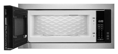Whirlpool - 1.1 Cu. Ft. Built-In Microwave with Slim Trim Kit - Stainless Steel