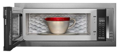 KitchenAid - 1.1 Cu. Ft. Built-In Low Profile Microwave with Slim Trim Kit - Stainless Steel