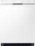 LG - 24-in Front Control Built-In Stainless Steel Tub Dishwasher with 3rd Rack, QuadWash, and 48dBA - White