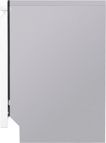LG - 24-in Front Control Built-In Stainless Steel Tub Dishwasher with 3rd Rack, QuadWash, and 48dBA - White