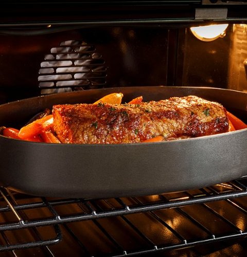 Café - 30" Built-In Double Electric Convection Wall Oven with Built-In Wi-Fi - Platinum Glass