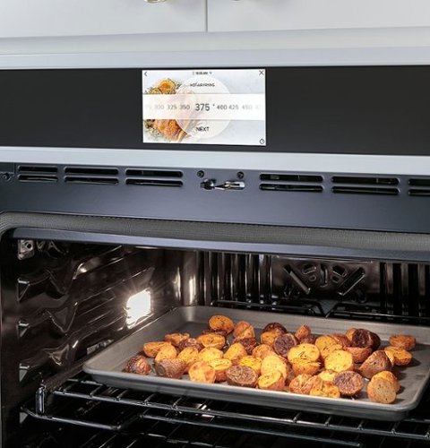 Café - 30" Built-In Double Electric Convection Wall Oven with Built-In Wi-Fi - Platinum Glass