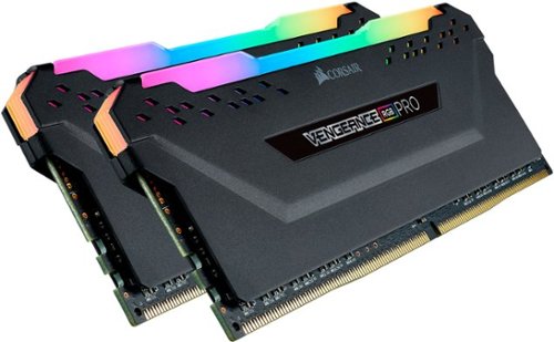 CORSAIR - VENGEANCE RGB PRO 32GB (2x16GB) DDR4 3600MHz C18 UDIMM Desktop Memory - Black
