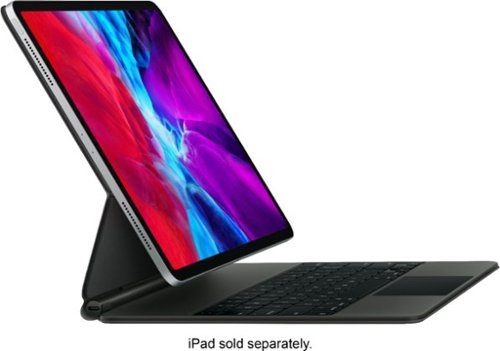 Apple - Geek Squad Certified Refurbished Magic Keyboard for 12.9-inch iPad Pro (3rd Generation 2018) and (4th Generation) - Black
