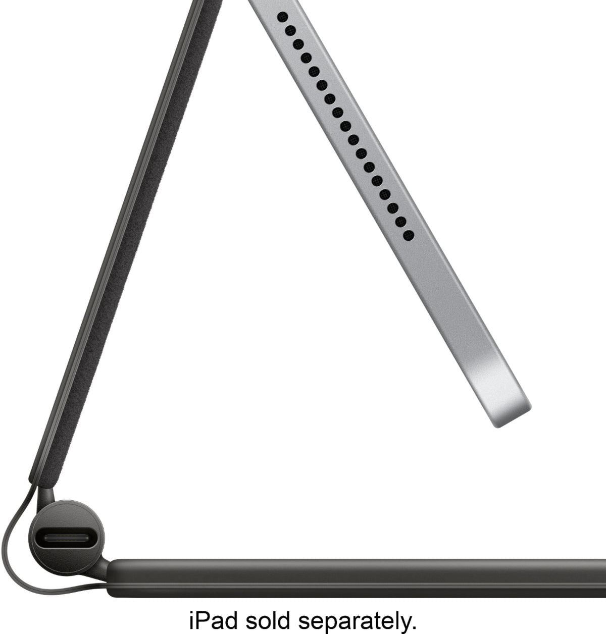 Apple - Geek Squad Certified Refurbished Magic Keyboard for 12.9-inch iPad Pro (3rd Generation 2018) and (4th Generation) - Black