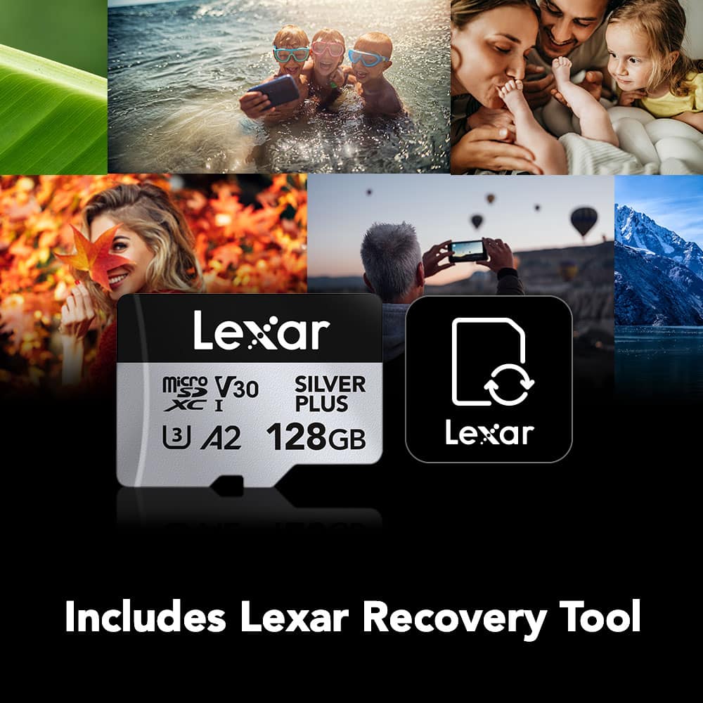 Lexar - Professional SILVER PLUS microSDXC 128 GB