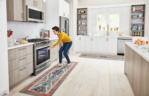 LG - 30-in Wide 6.3 Cu. Ft. Smart Slide-In Gas True Convection Range with 5 Burners, EasyClean and Air Sous-Vide - Stainless Steel