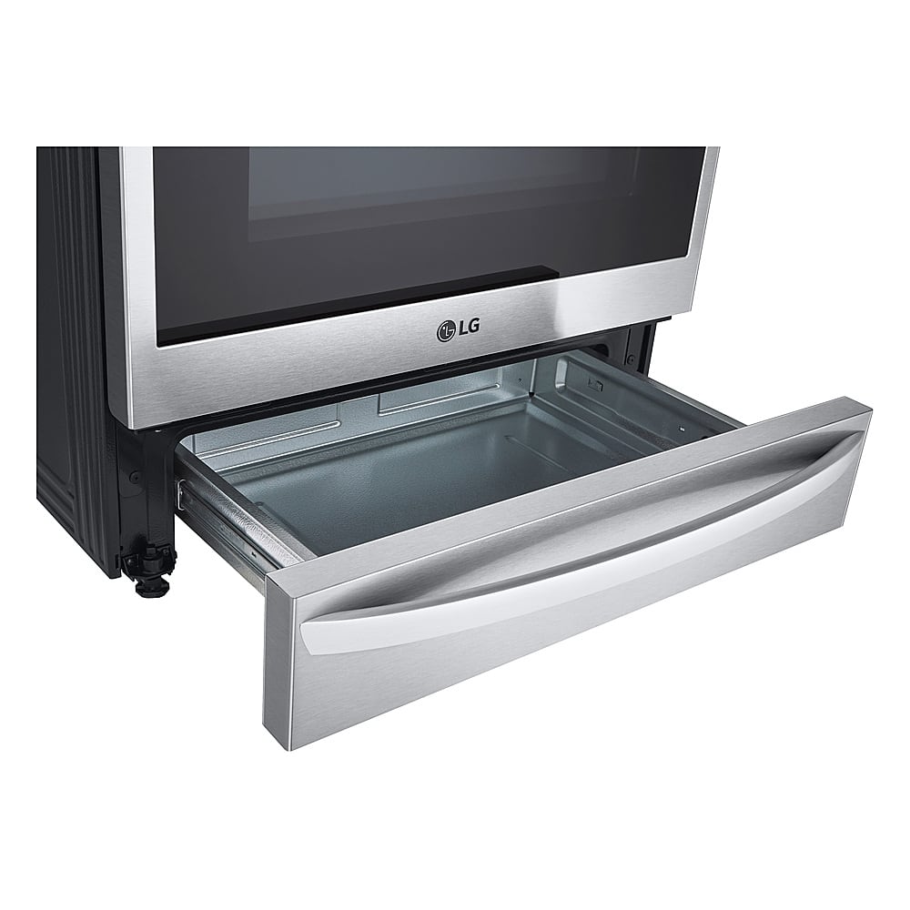 LG - 30-in Wide 6.3 Cu. Ft. Smart Slide-In Gas True Convection Range with 5 Burners, EasyClean and Air Sous-Vide - Stainless Steel