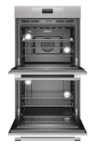 Thermador - Masterpiece Series 30" Built-In Double Electric Smart Wall Oven with True Convection and Professional Handle - Silver