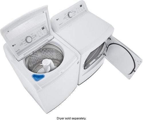 LG - 4.3 Cu. Ft. High-Efficiency Top Load Washer with TurboDrum Technology - White